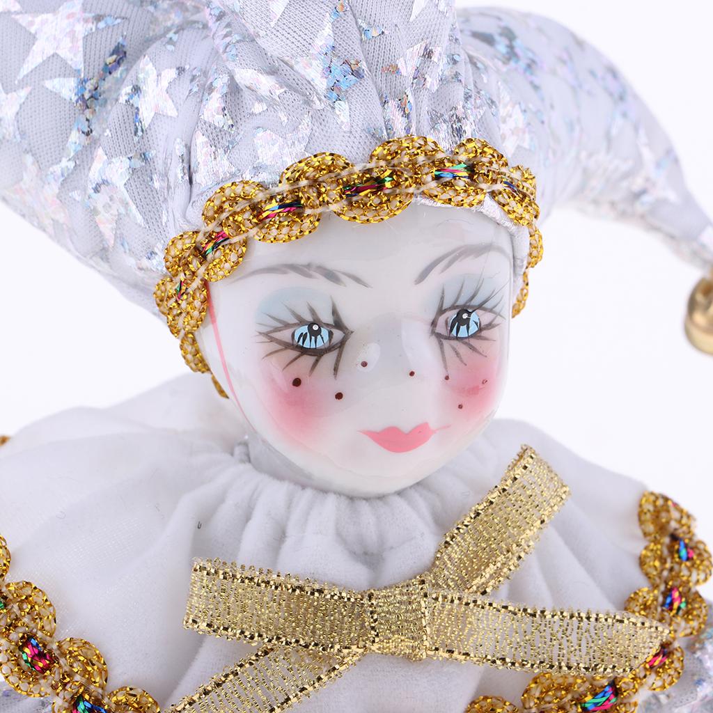 Vintage Collectible Porcelain Dolls - Porcelain Dolls Clown 16cm Vintage Collectible