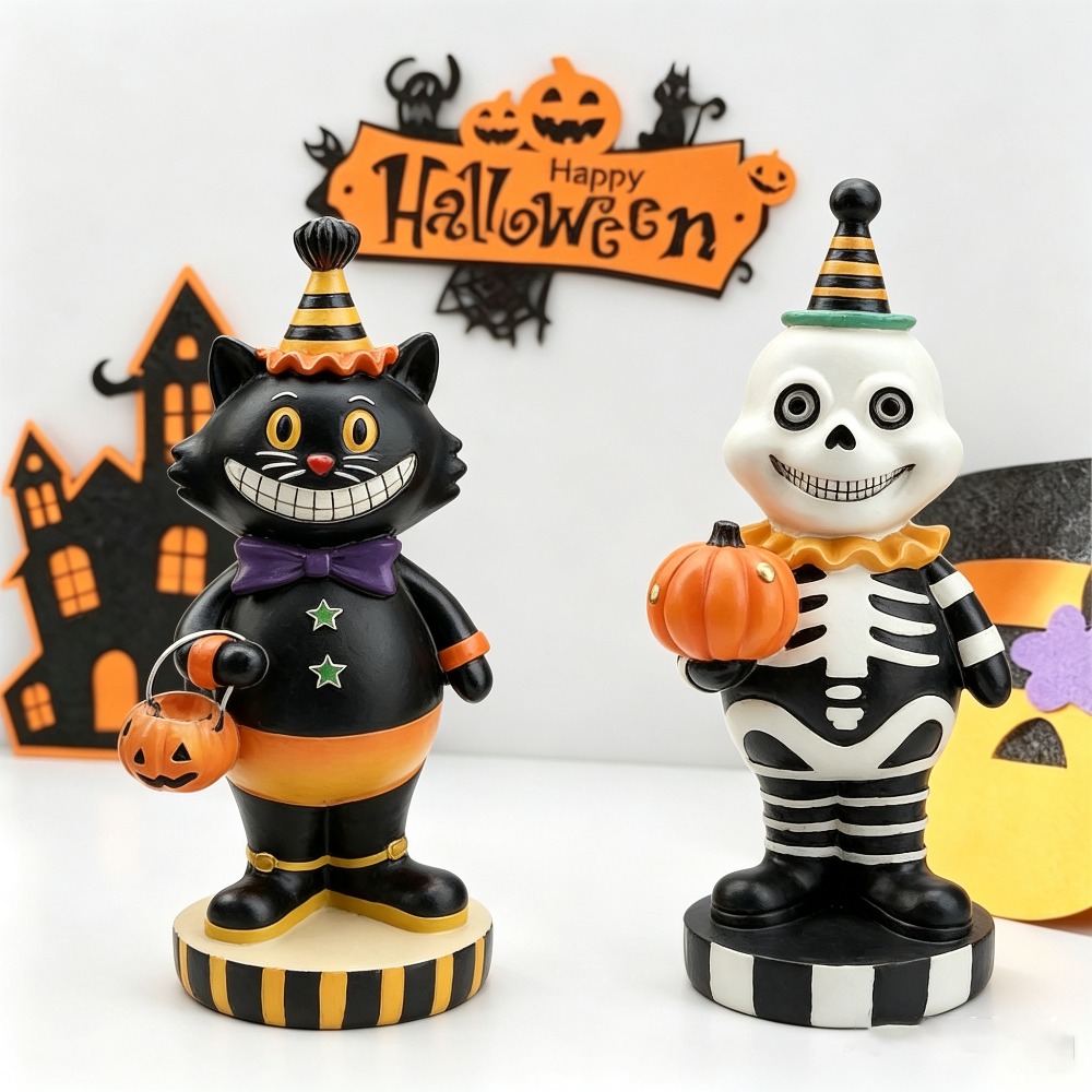 Vintage Collectible Figures - 2Pcs Halloween Decorations for Party, Halloween