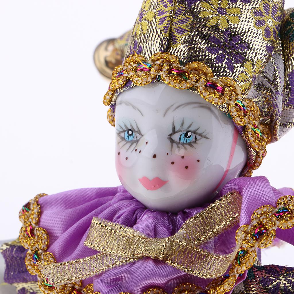 Vintage Collectible Porcelain Dolls - Porcelain Dolls Clown 16cm Collectible Art