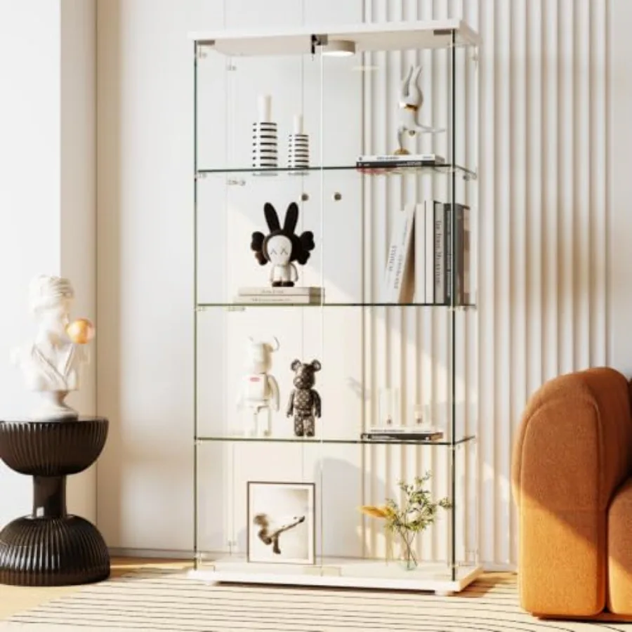 Collectible & Vintage Dolls For Christmas - Tempered Glass Display Cabinet for Collectibles