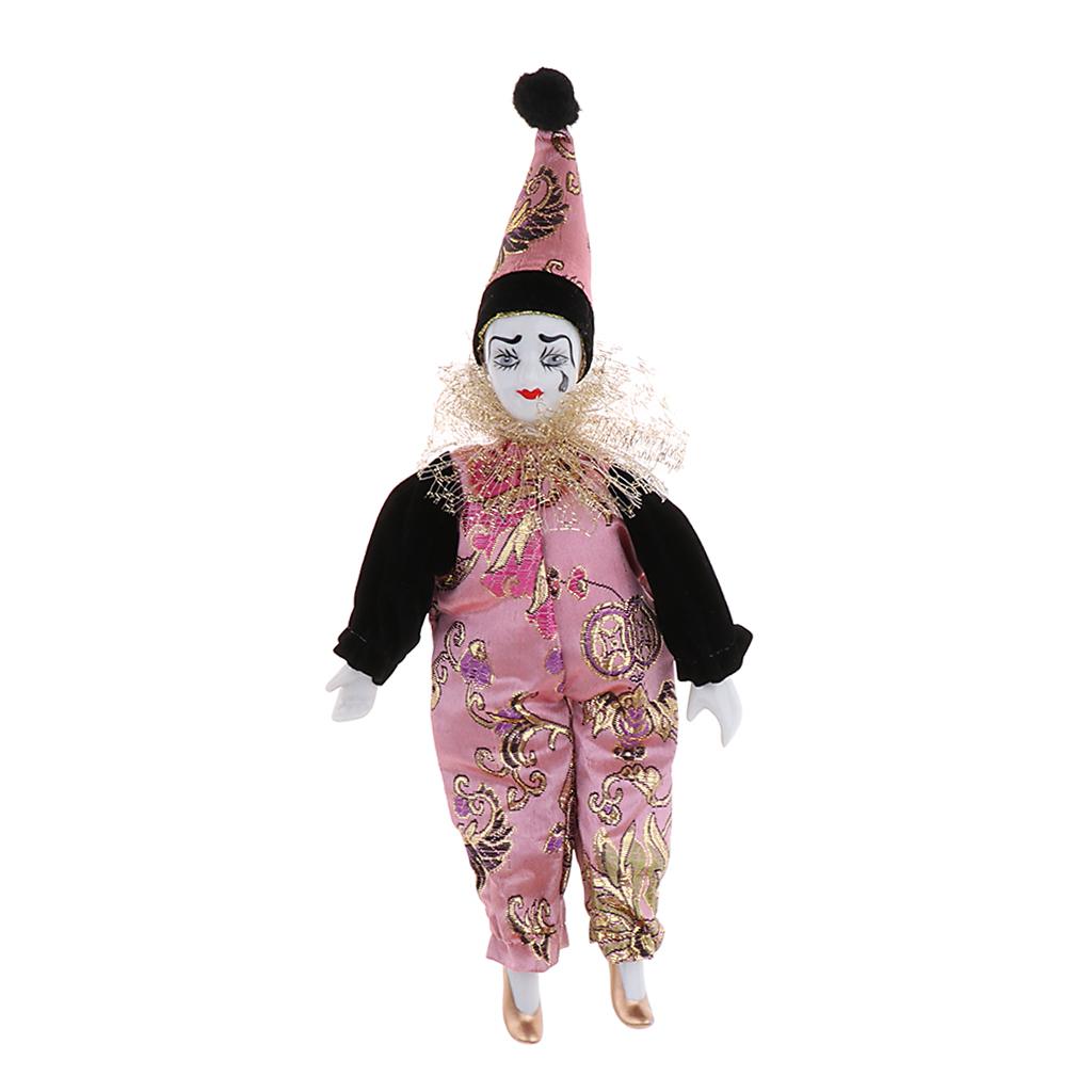 22cm Porcelain Clown Dolls Col - Vintage Collectible Porcelain Dolls review and price