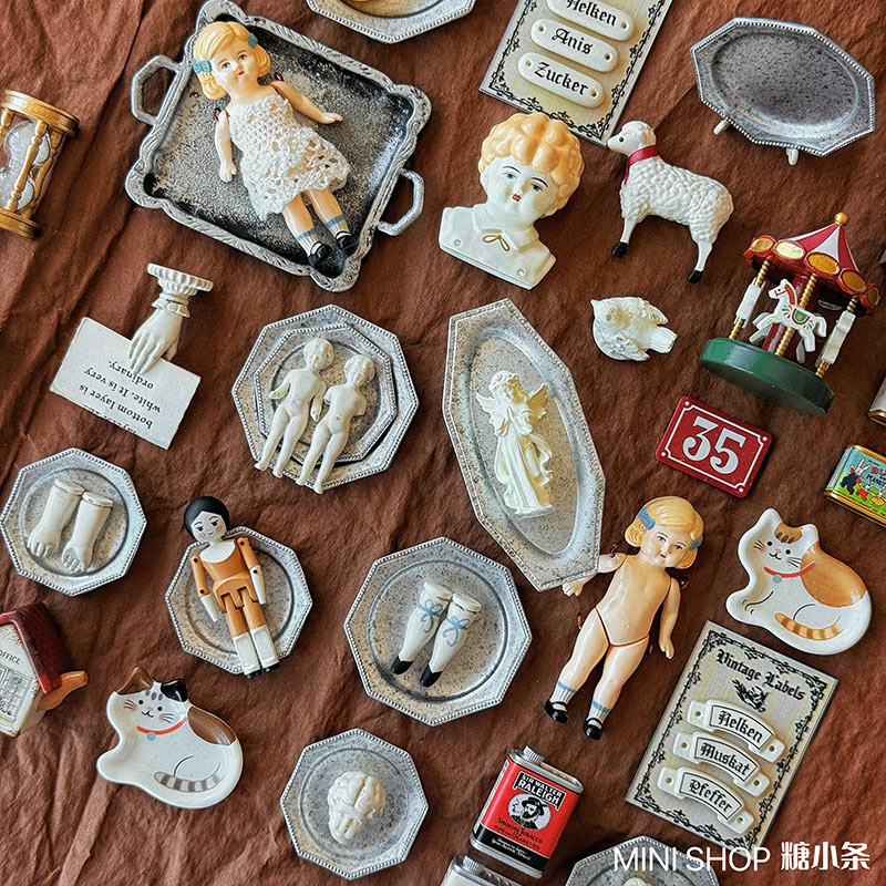 Miniature Vintage Doll Set, Ha - Vintage Collectible Dolls review and price