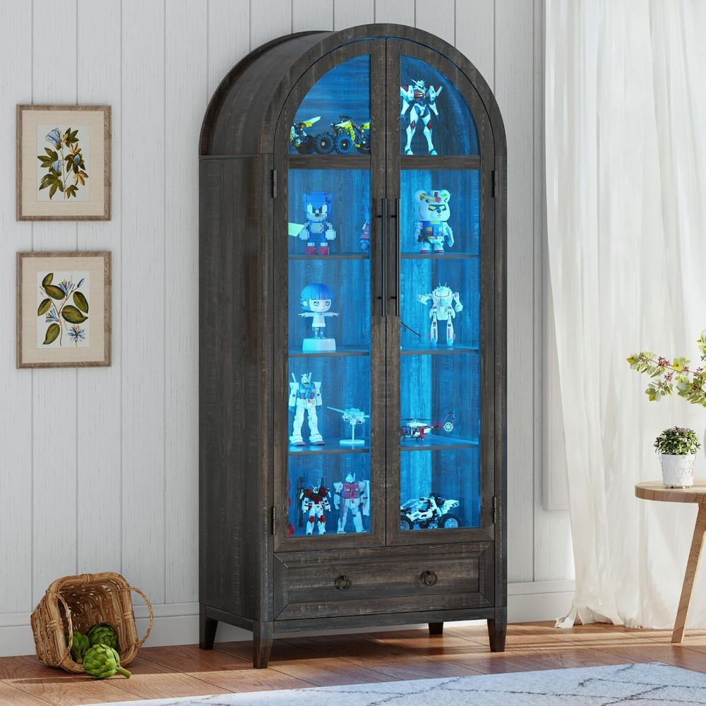 73 Arched Glass Display Cabine - Collectible & Vintage Dolls For Christmas review and price