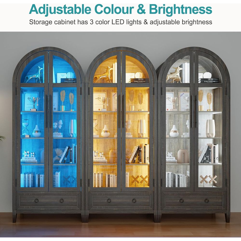 73 Arched Glass Display Cabine - Collectible & Vintage Dolls For Christmas review and price