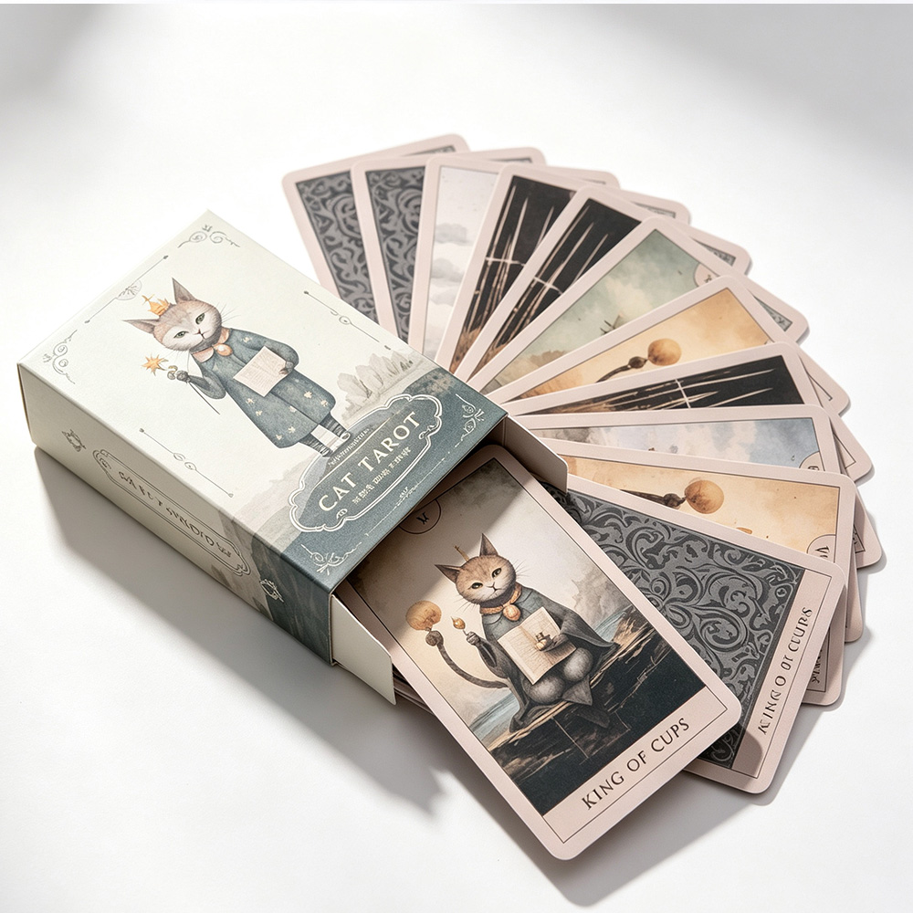 Cat Tarot Deck 78 Cards Vintag - Vintage Collectible Board Games review and price