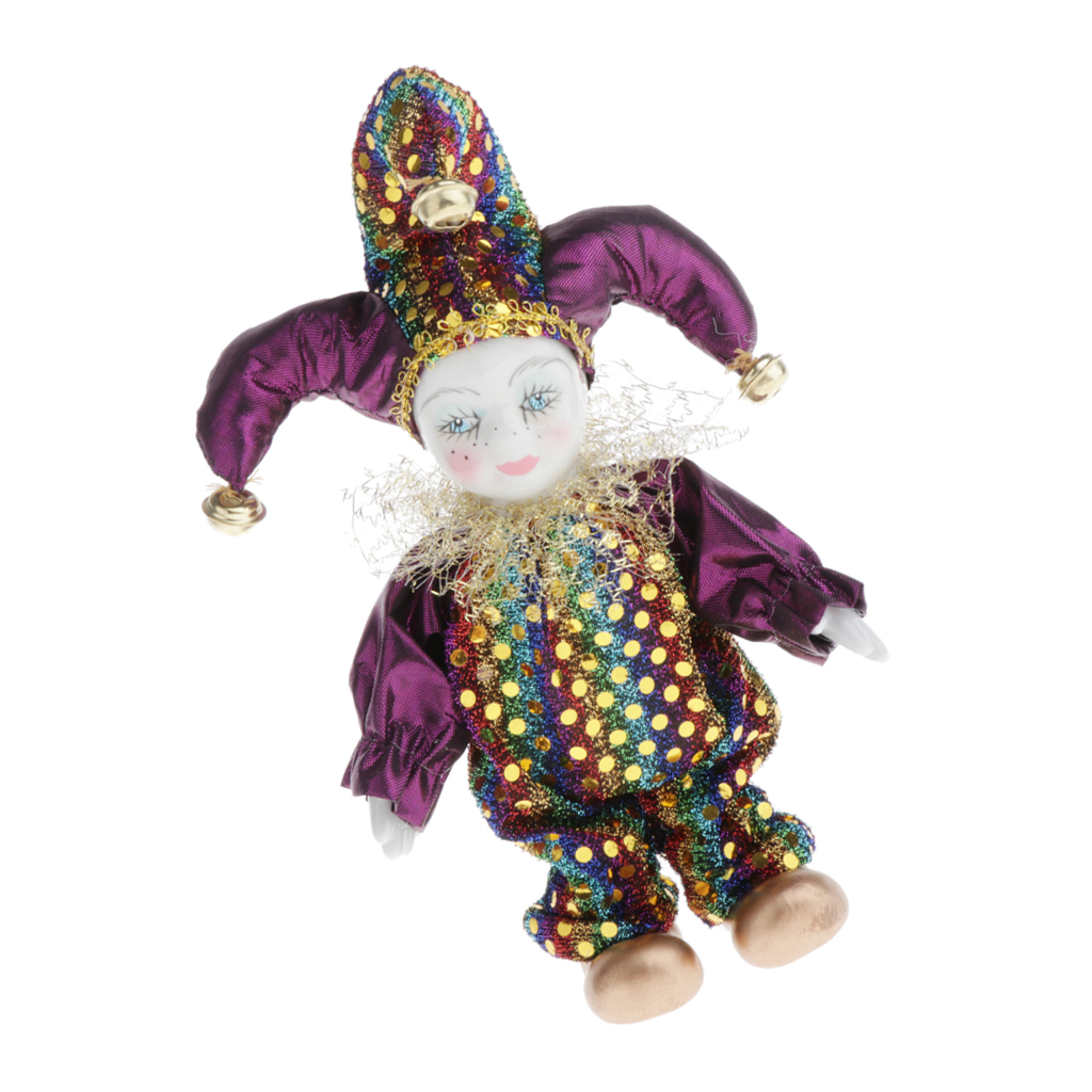 Ceramic Standing Clown Doll Po - Vintage Collectible Porcelain Dolls review and price