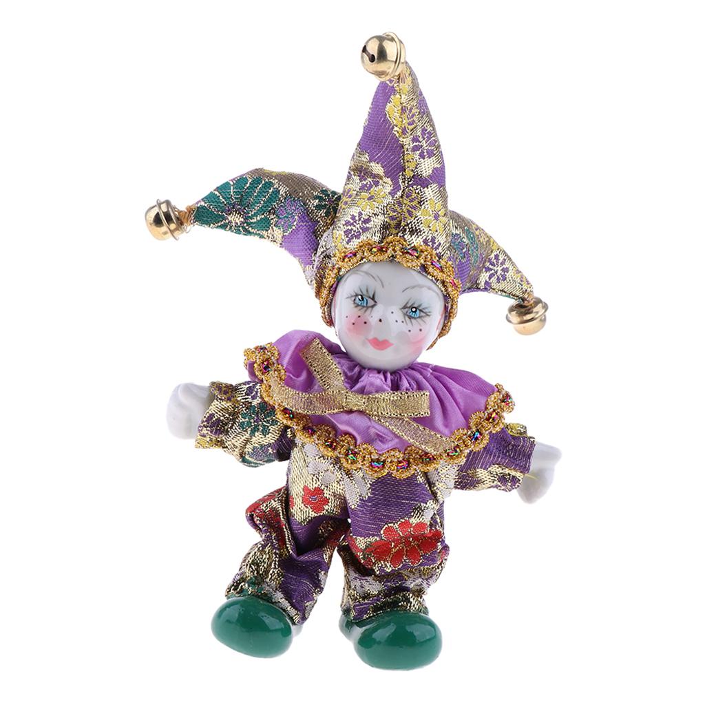 Porcelain Dolls Clown 16cm Col - Vintage Collectible Porcelain Dolls review and price