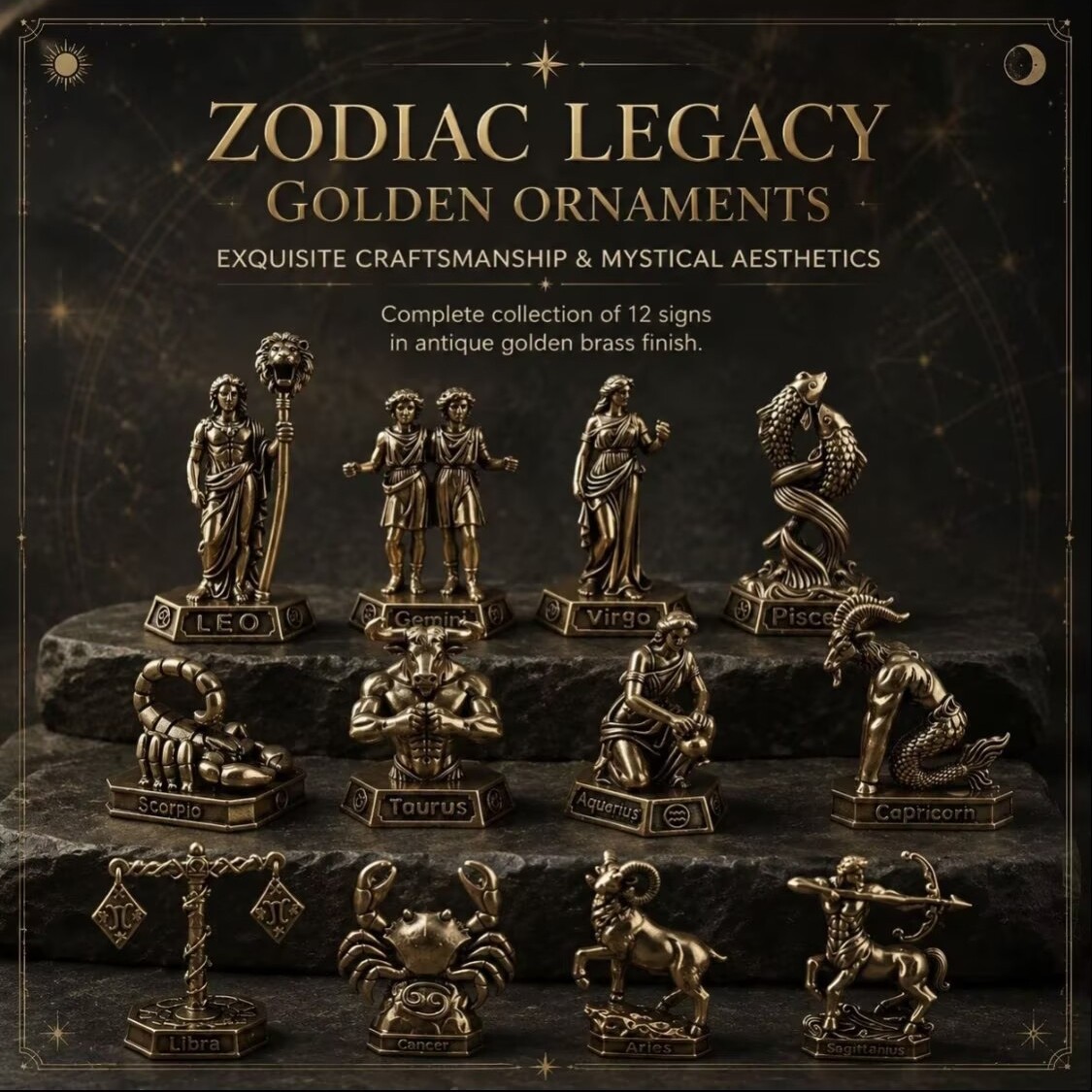 Handmade Brass Zodiac Ornament - Vintage Collectible Figures review and price