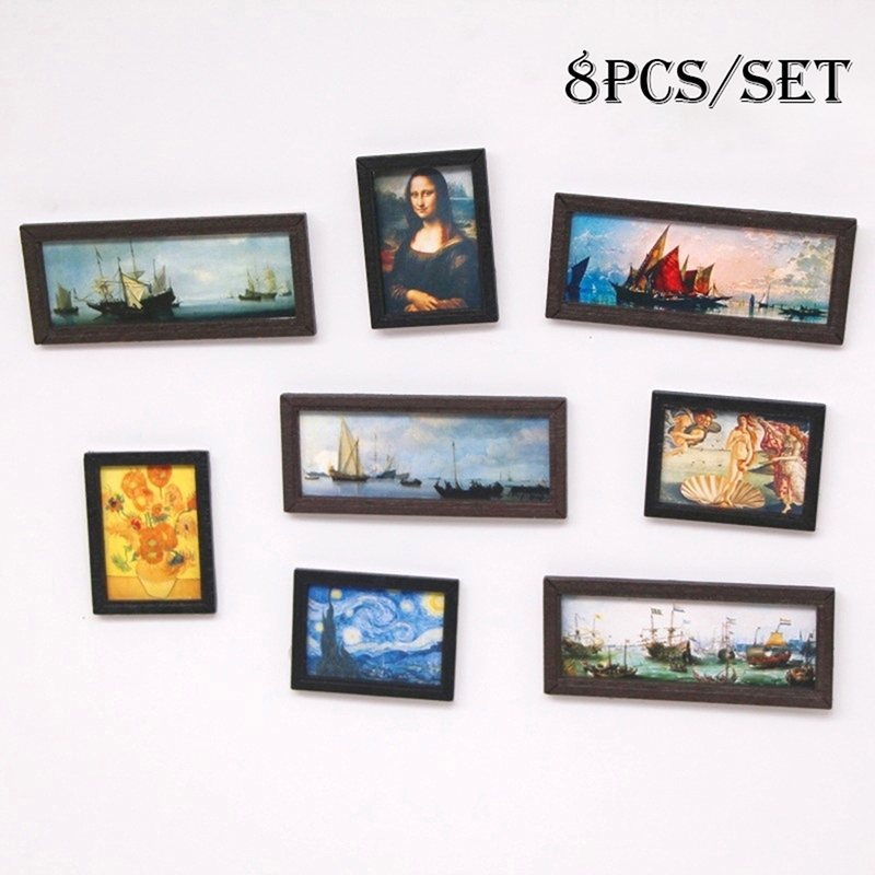 8Pcs/Set 1:12 Dollhouse Miniat - Vintage Collectible Dolls review and price