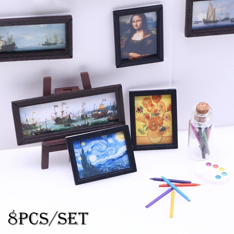 8Pcs/Set 1:12 Dollhouse Miniat - Vintage Collectible Dolls review and price