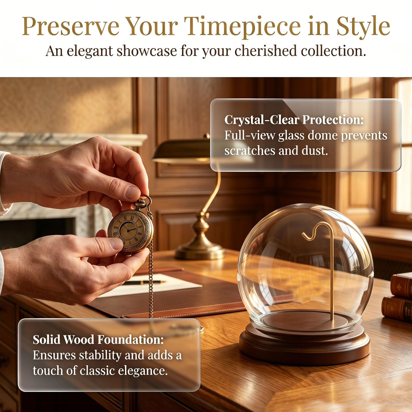 Pocket Watch Display Dome Clea - Vintage Watch Collecting review and price